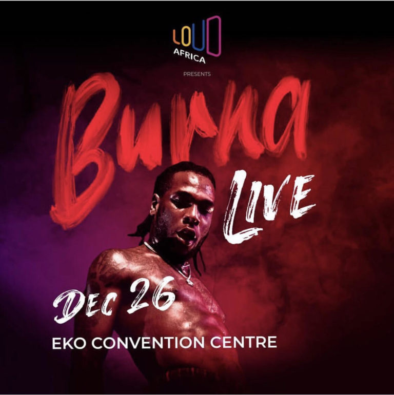 Burna Boy set to go Live in Lagos this December
