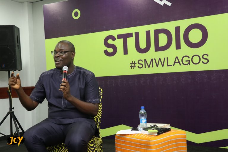 Chude Jideonwo speaks on finding happiness amidst chaos at the 2019 Social Media Week Lagos